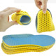 5 Pairs Stretch Breathable Deodorant Running Cushion Insoles, Shoe Size:37(Sky Blue)