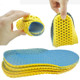 5 Pairs Stretch Breathable Deodorant Running Cushion Insoles, Shoe Size:38(Deep Blue)