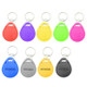 10 PCS 125KHz TK/EM4100 Proximity ID Card Chip Keychain Key Ring(Black)