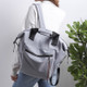 Simple Waterproof Hand-Held Multi-Functional Shoulder Backpack(Gray)