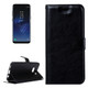 For Galaxy S8 Retro Crazy Horse Texture Horizontal Flip Leather Case with Holder & Card Slots & Wallet & Photo Frame (Black)