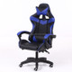Computer Office Chair Home Gaming Chair Lifted Rotating Lounge Chair with Nylon Feet (Blue)