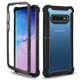 Four-corner Shockproof All-inclusive Transparent Space Case for Galaxy S10e (Black)