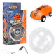 S618 360 Degree Rotary Mini High Speed Laser Pocket Car Racing Model Vehicle Toy(Orange)