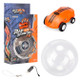 S618 360 Degree Rotary Mini High Speed Laser Pocket Car Racing Model Vehicle Toy(Orange)
