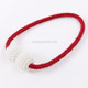 2 PCS Fashion Adornments Pearl Magnetic Buckle Curtain Strap(Red)