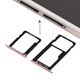For Huawei Honor 5X / GR5 Micro SIM Card Tray + Nano SIM & Micro SD Card Tray(Gold)