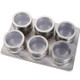 6 in 1 Kitchen Stainless Steel Salt Condiment Set Spice Jars Container Spice Bottles