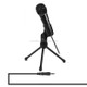 Yanmai SF-910 Professional Condenser Sound Recording Microphone with Tripod Holder, Cable Length: 2.0m, Compatible with PC and Mac for Live Broadcast Show, KTV, etc.(Black)