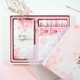 Girly Heart Cute Hand Book Gift Box Small Fresh Notebook Set(Streamer Sakura)