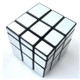 Mirror Bright and Smooth Rubik Cube Children Educational Toys(Black Bottomed Silver)