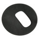 Microfiber Crazy Horse Texture Circular Waterproof Mouse Pad(Black)