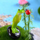 2 PCS Moss Micro Landscape Ornaments Fleshy Ornaments Standing Frog Small Ornaments