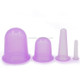 4 in 1 Health Care Body Massage Vacuum Silicone Cupping Cups, Random Color Delivery