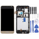 TFT Material LCD Screen and Digitizer Full Assembly with Frame for Galaxy J3 (2016) / J320F(Gold)
