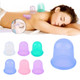 Health Care Body Massage Vacuum Silicone Cupping Cup, Random Color Delivery