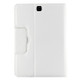 For Galaxy Tab A 9.7 / T550 & S2 9.7 / T810 2 in 1 Detachable Bluetooth Keyboard Litchi Texture Leather Case with Holder(White)