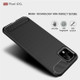 Brushed Texture Carbon Fiber TPU Case for Google Pixel 4XL(Red)