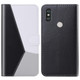 For Xiaomi Redmi Note 5 Pro Tricolor Stitching Horizontal Flip TPU + PU Leather Case with Holder & Card Slots & Wallet(Black)