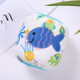 Cartoon Embroidery Pattern Baby Dustproof and Anti-fouling Winter Fleece Cuffs Protective Sleeves(Blue Fish)