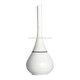 Creative Floor Standing with Base Toilet Brush Bathroom Cleaning Tool(White)