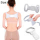 Adjustable Women Back Posture Corrector Shoulder Support Brace Belt Health Care Back Posture Belt, Size:XXL(White)