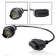 38 Pin OBDII Connector Cable(Black)