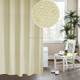 Thickening Waterproof And Mildew Curtain Honeycomb Texture Polyester Cloth Shower Curtain Bathroom Curtains, Size:180*200cm(Beige)