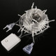 Waterproof  String Light, Length: 10m, 100 LED Light with Controller, Flashing / Fading / Chasing Effect, AC 220V, EU Plug(White Light)