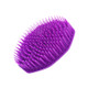 3 PCS Handheld Silicone Scalp Massage Brush Head Meridian Massage Comb(Purple)