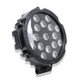 51W 3500LM 6500K White Light 17 LED Waterproof Car Boat Marine Work Lights Spotlight LED Bulbs, 30 Degrees Adjustable, DC 10-30V(Black)