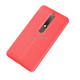 For Nokia 6 (2018) Litchi Texture Soft TPU Protective Back Cover Case(Red)