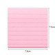 5 PCS Simple Kraft Paper Horizontal Line Small Note Book Square Message Note N Times Post It(Pink)