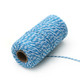 Two-color Cotton Thread Handmade DIY Drawstring Gift Box Packing Rope 2mm Thick (100m / Roll)(18)