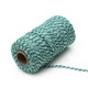 Two-color Cotton Thread Handmade DIY Drawstring Gift Box Packing Rope 2mm Thick (100m / Roll)(21)