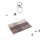 5 PCS Simple Knitting Style Waterproof Anti-skid Insulation Dining Table Mat, Size: 43.5*30cm
