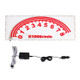 Rear Windshield Speedometer Shape Decorative Light Music Rhythm Light, Cable Length: 3m(Red Light)