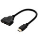 30cm 1080P HDMI Port Male to 2 Female 1 in 2 out Splitter Cable Adapter Converter