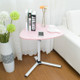 Removable Laptop Table Bedside Desk Learning Desk Coffee Table(Pink)