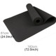 6mm Thickness Eco-friendly TPE Anti-skid Home Exercise Yoga Mat, Size:183*61cm(Black)