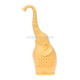 Tea Infuser Teapot Filter Elephant Silicone Tea Leaves Strainer(YELLOW)