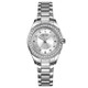 SKMEI 1534 elegant waterproof quartz steel band watch with diamond inlay(Silver)