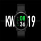 KW19 1.3 inch TFT Color Screen Smart Watch, Support Call Reminder /Heart Rate Monitoring/Blood Pressure Monitoring/Sleep Monitoring/Blood Oxygen Monitoring(Bluish)