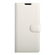 For Sony Xperia E5 Litchi Texture Horizontal Flip Leather Case with Magnetic Buckle & Holder & Card Slots & Wallet(White)