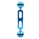 PULUZ 5.1 inch 13cm Aluminum Alloy Dual Balls Arm for Underwater Torch / Video Light, Ball Diameter: 2.54cm(Blue)
