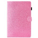 For Huawei MediaPad M6 10.8 Varnish Glitter Powder Horizontal Flip Leather Case with Holder & Card Slot(Pink)