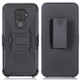 For Huawei Mate 30 Pro PC + Silicone Back Clip Sliding Sleeve Protective Case(Black)