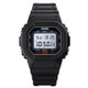 Skmei 1608 Multi-Function Student Electronic Watch Waterproof Timing Silicone Sports Watch(Black)
