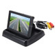 Foldable 4.3 inch Digital TFT LCD Car High Definition Monitor, Support Reverse Automatic Screen Function