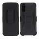 For Huawei P20 Plus / P20 Pro PC + Silicone Back Clip Sliding Sleeve Protective Case(Black)
